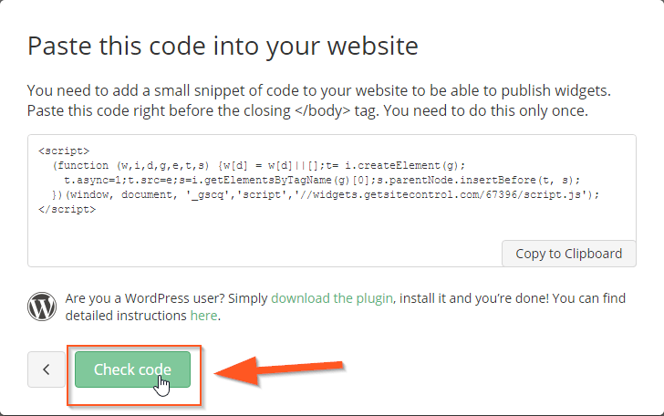 Click on Check Code button